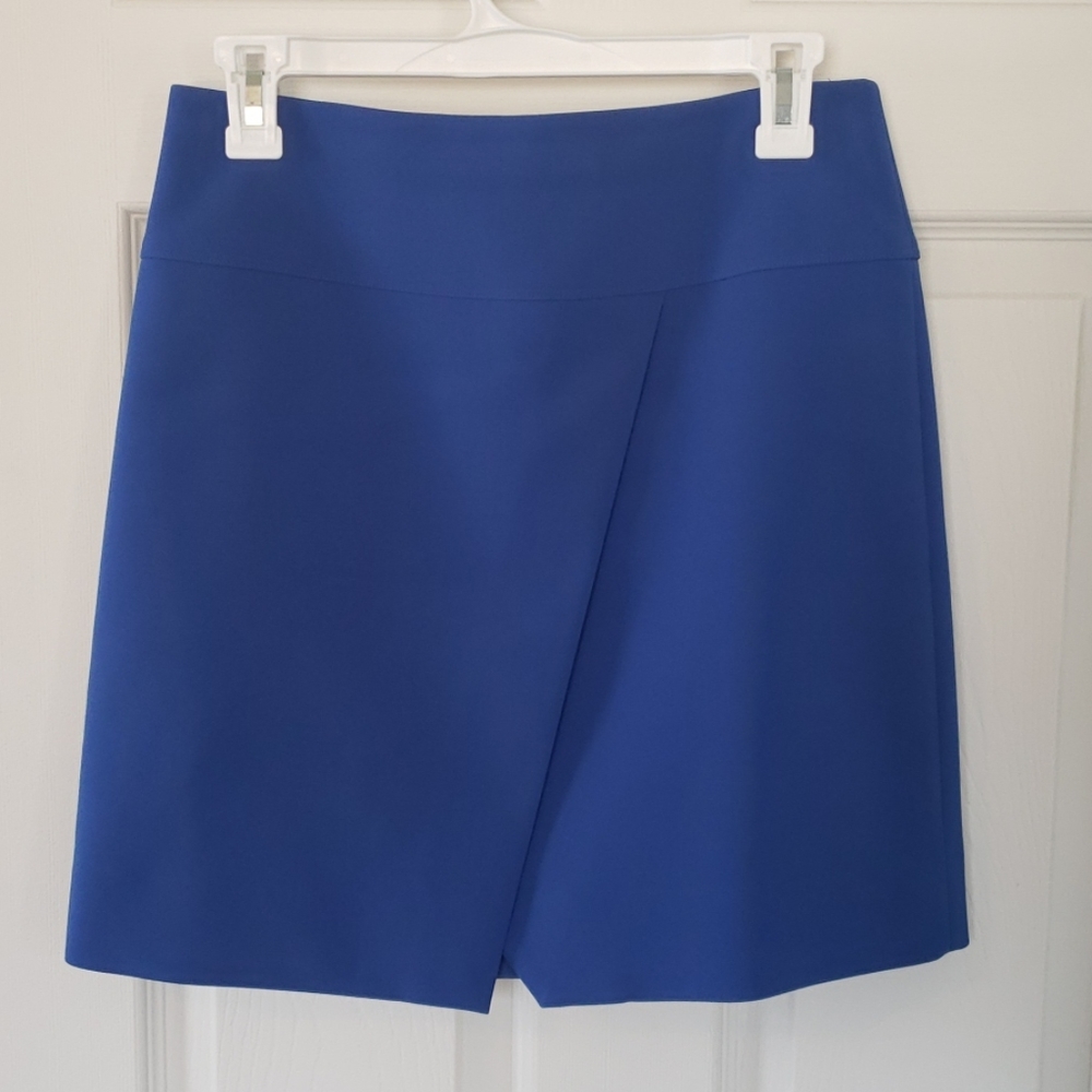 Blue asymmetrical skirt